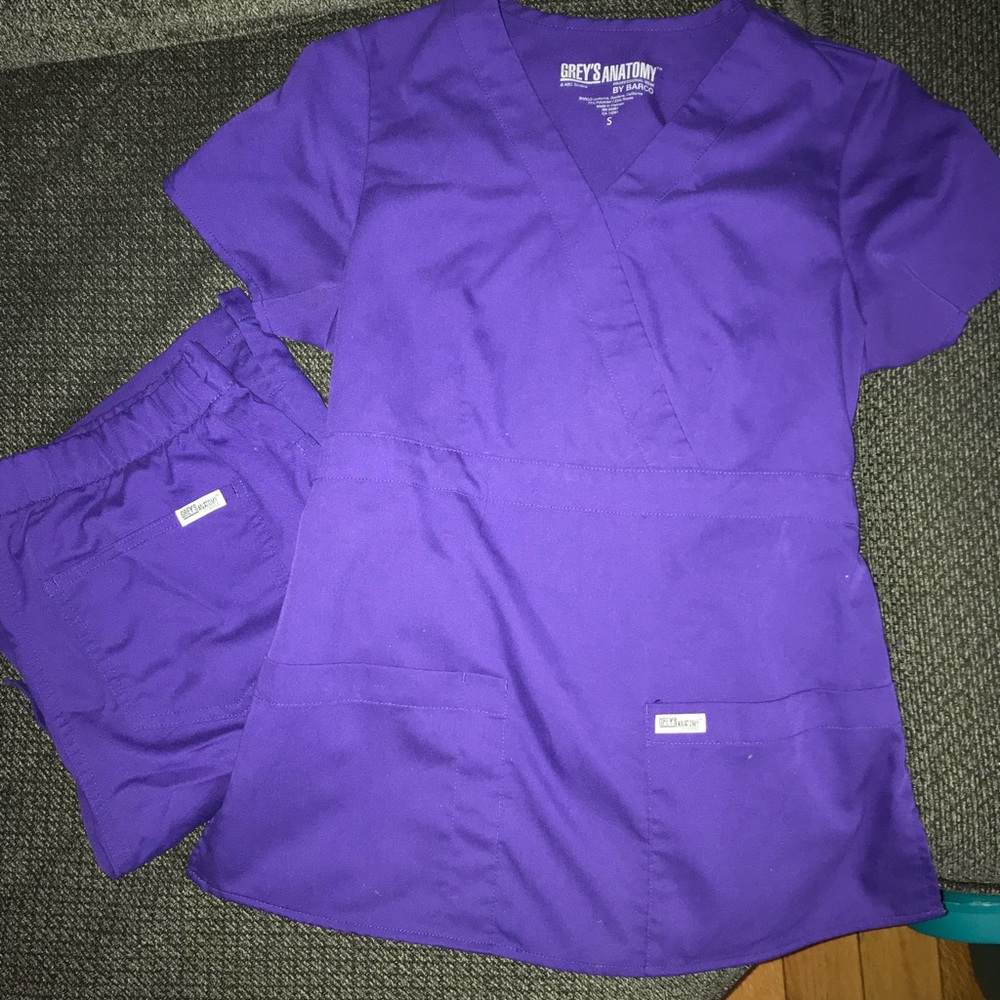 Purple Grey’s Anatomy scrubs